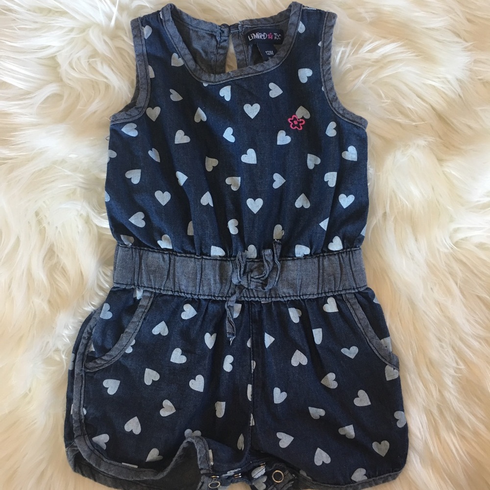 Limited Too Denim romper